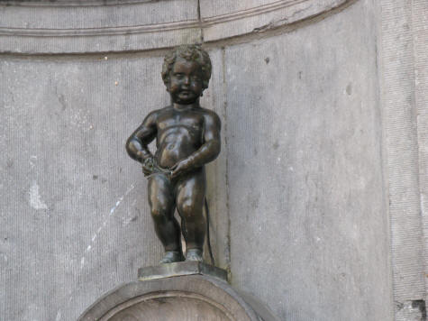 Manneken Pis in Brussels Belgium (Bruxelles)