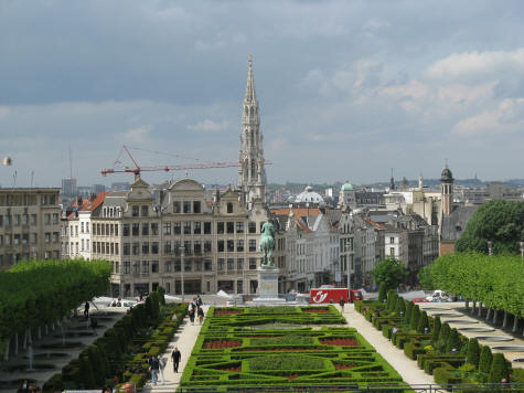 Mont des Arts in Brussels Belgium
